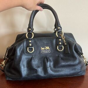 Black Coach bag, medium size